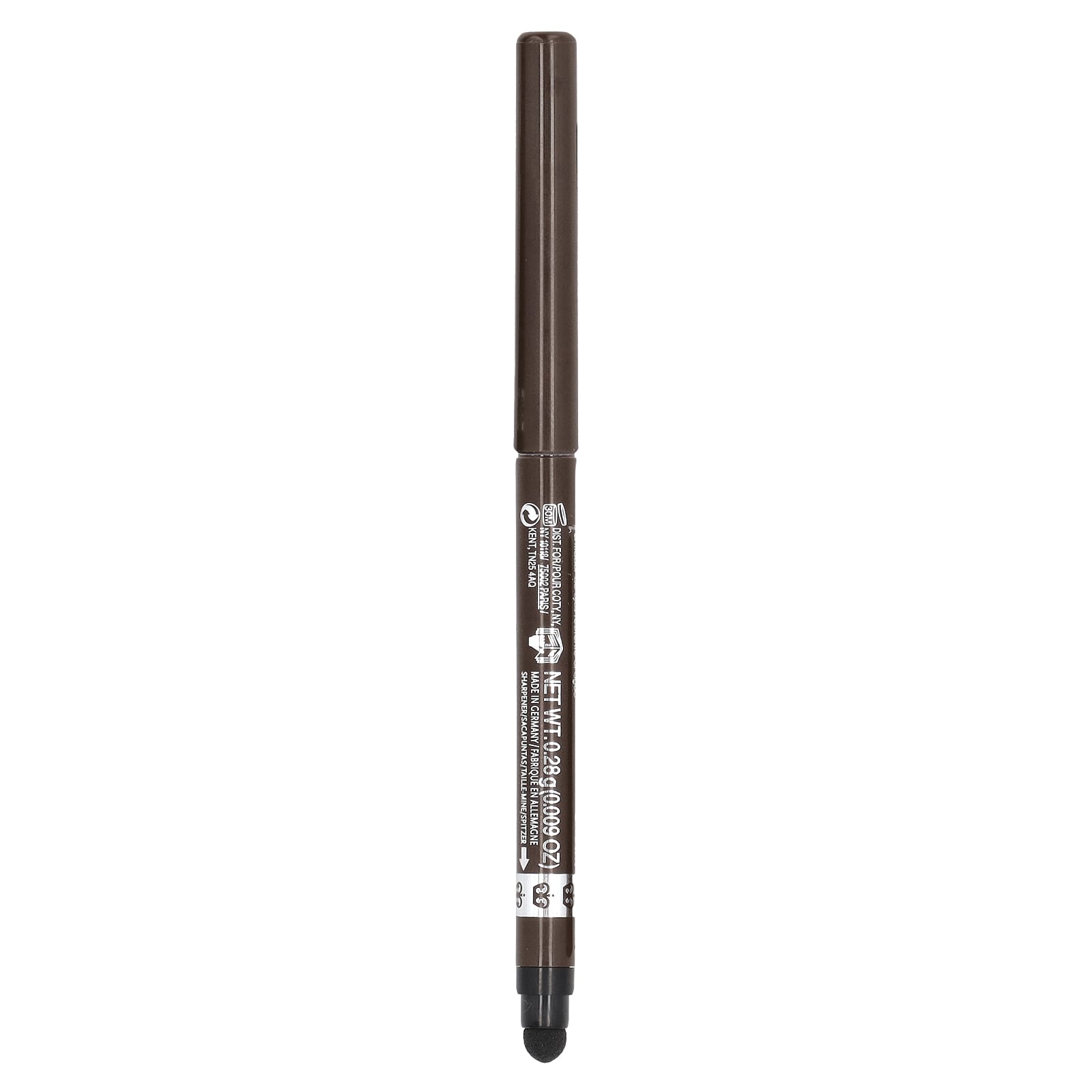 Rimmel London, Exaggerate Waterproof Eye Definer, 212 Rich Brown, 0.009
