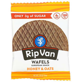 Rip Van Wafels, العسل والشوفان ، 1.16 أونصة (33 جم)