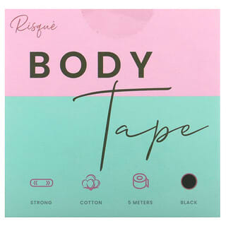 Risque, Body Tape, Black, 1 Roll, 5 Meters