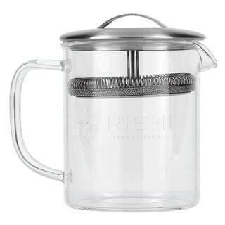 Rishi Tea, Simple Brew, заварочный чайник из боросиликатного стекла, 400 мл (13,5 жидк. унции)