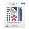 Rishi Tea, Mezcla botánica orgánica, Arándano azul e hibisco, Sin cafeína, 15 saquitos, 48 g (1,69 oz)