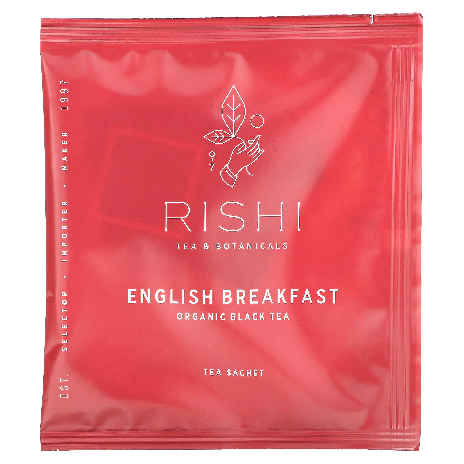 Rishi Tea, Organic Black Tea, English Breakfast, 15 Sachets, 1.58 oz (45 g)