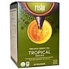 Органический зеленый чай, тропический зеленый, 15 чайных пакетиков, 1.64  унции (46.5 г) каждый