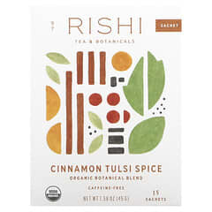 Rishi Tea, シナモントゥルシー スパイス、カフェインフリー、15袋、45g（1.58オンス）