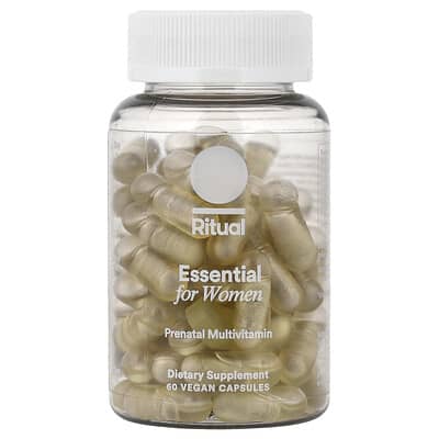 Ritual, Essential for Women, Prenatal Multivitamin, Citrus Flavor, 60 Vegan Capsules
