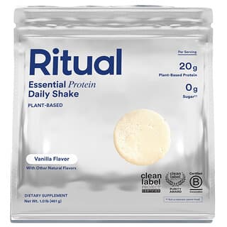 Ritual, Essential Protein, ежедневный коктейль, ваниль, 459 г (1 фунт)