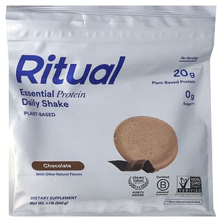 Ritual, Essential Protein, ежедневный протеиновый коктейль, шоколад, 502 г (1,1 фунта)