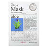 Masque de beauté 7 jours, Aloès, 1 masque en tissu, 20 g