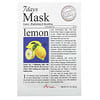 7 Days Beauty Mask, Lemon, 1 Sheet Mask, 0.7 oz (20 g)