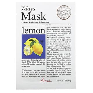 Ariul, 7 Days Beauty Mask, маска с лимоном, 1 шт., 20 г (0,7 унции)  