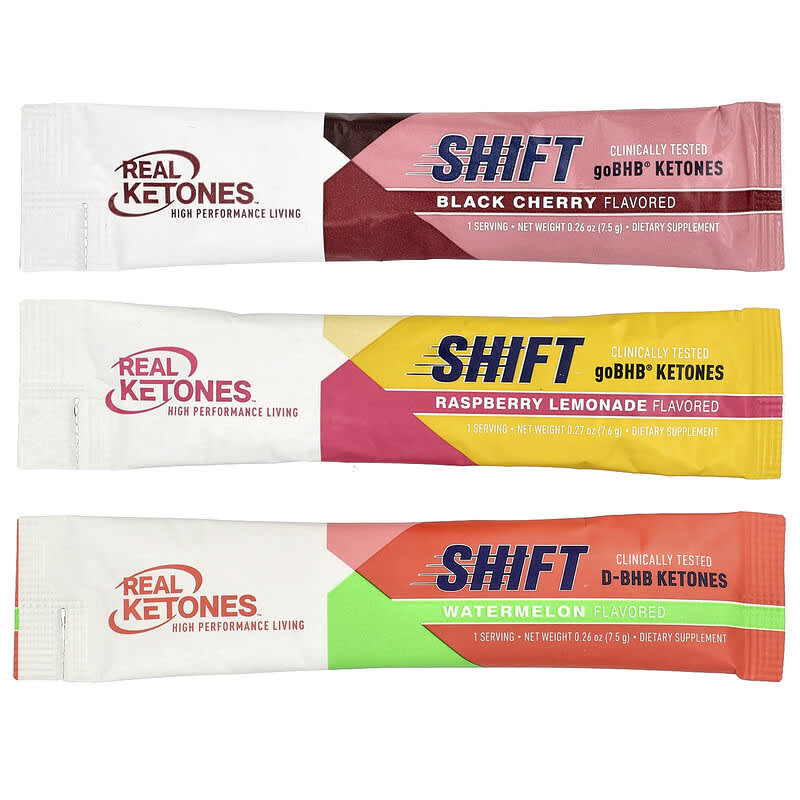 Shift, Variety Pack, Watermelon, Black Cherry, Raspberry Lemonade