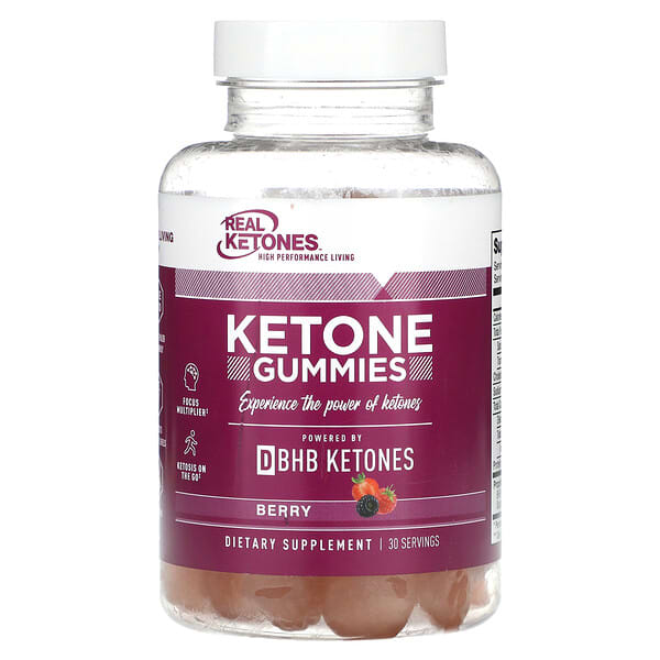 Real Ketones, Ketone Gummies, Berry, 30 Gummies