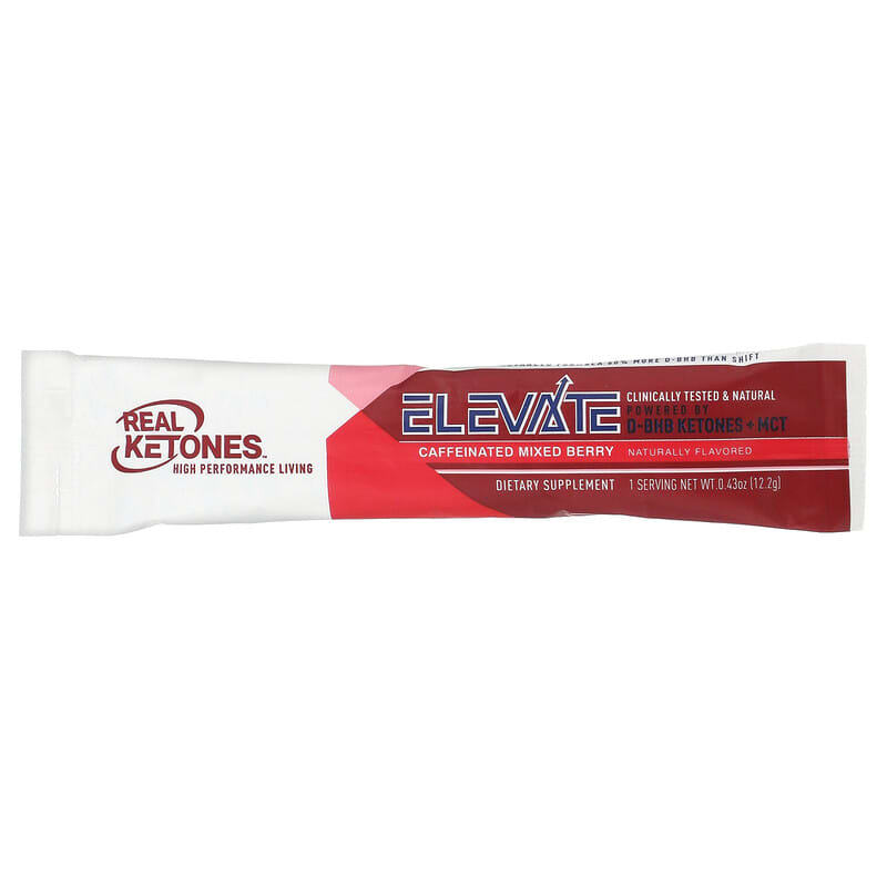 Elevate, Caffeinated Mixed Berry, 30 Drink Mix Packets, 0.43 oz