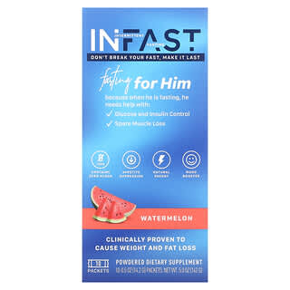 Real Ketones, INFAST, For Him, Watermelon, 10 Packets, 0.5 oz (14.2 g) Each