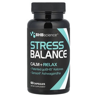 Real Ketones, BHB Science™, Stress Balance, 60 Cápsulas