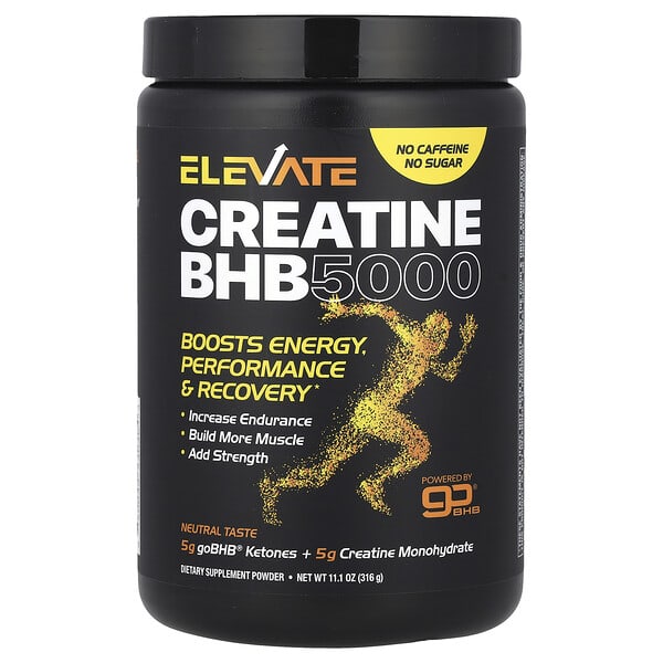 Elevate, Creatine BHB 5000, Neutral, 11.1 oz (316 g)