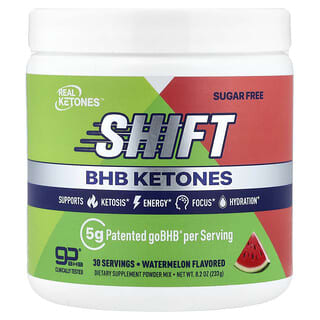 Real Ketones, Shift, BHB 케톤 분말 믹스, 수박, 233g(8.2oz)