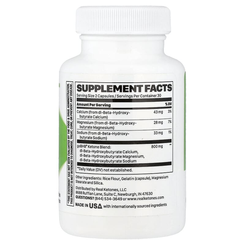 Ketone Charged, goBHB®, Caffeine Free , 60 Capsules