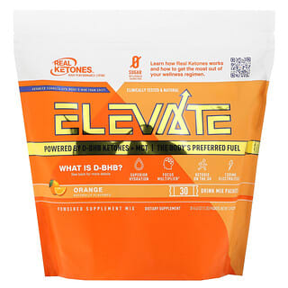 Real Ketones, Elevate, Orange, 30 Drink Mix Packets,  0.43 oz (12.3 g) Each
