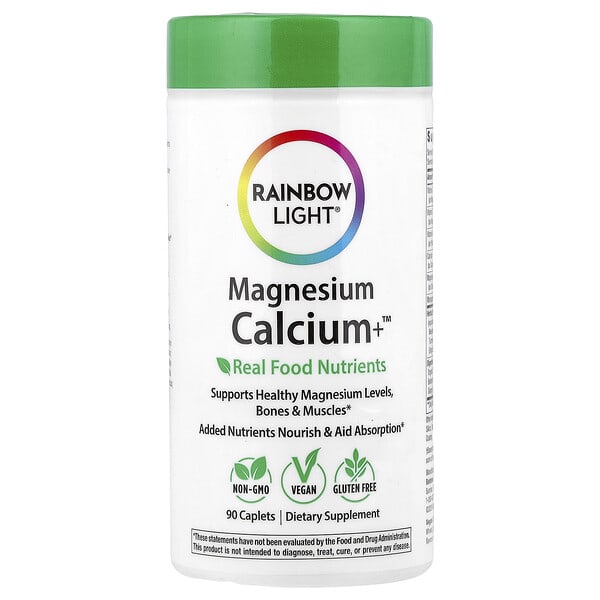 Rainbow Light Magnesium Calcium+™, 90 Caplets
