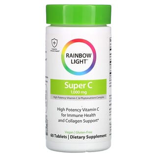 Rainbow Light, Super C, 1.000 mg, 60 Comprimidos