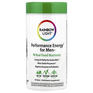 Rainbow Light, Performance Energy™ for Men+ Real Food Nutrients, 90 Tablets