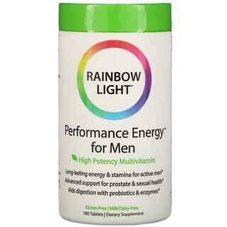 Rainbow Light, Performance Energy للرجال، 180 قرصًا