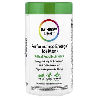 Rainbow Light, Performance Energy™ for Men+ Real Food Nutrients, 180 Tablets