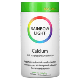 Rainbow Light, Just Once, кальций, 180 таблеток