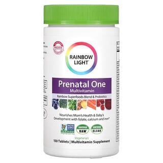 Rainbow Light, Multivitamínico Prenatal One, 150 Comprimidos
