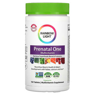 Rainbow Light, Multivitamínico Prenatal One, 150 Comprimidos