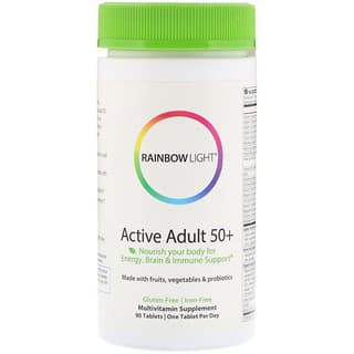 Rainbow Light, Active Adulte 50 +, 90 comprimés