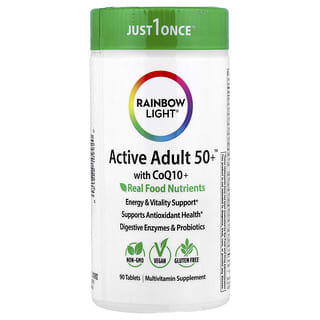 Rainbow Light, Active Adult 50+™ With CoQ10 + Real Food Nutrients, 90 Tablets