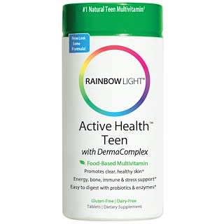 Rainbow Light, Active Health Teen, Food-Based Multivitamin, 30 Tablets