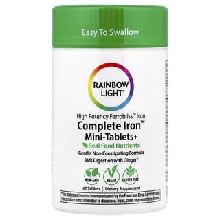 Rainbow Light, Complete Iron, железо, мини-таблетки, 60 шт.