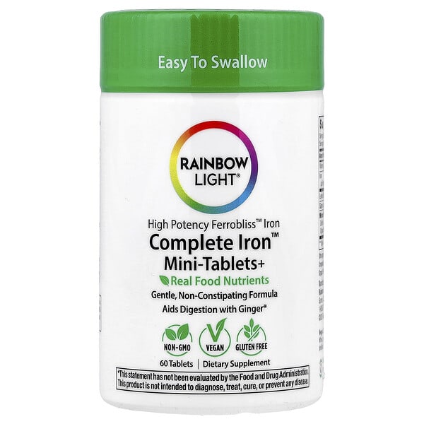 Rainbow Light Complete Iron™ Mini-Tablets+, 60 Tablets
