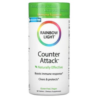 Rainbow Light, Contra-ataque, Suporte Imunológico, 90 Comprimidos