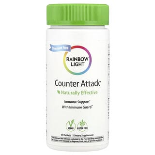 Rainbow Light, Counter Attack, Immune Support, Immununterstützung, 90 Tabletten