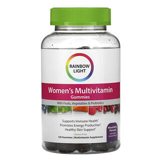 Rainbow Light, мультивитамины для женщин, ягодный микс, 120 жевательных мармеладок