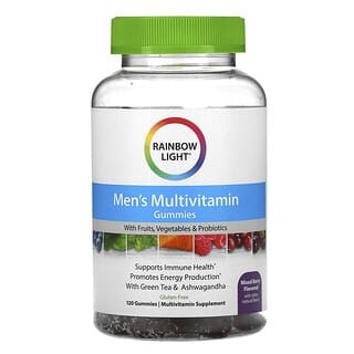 Rainbow Light, Мультивитамины для мужчин, ягодное ассорти, 120 жевательных таблеток