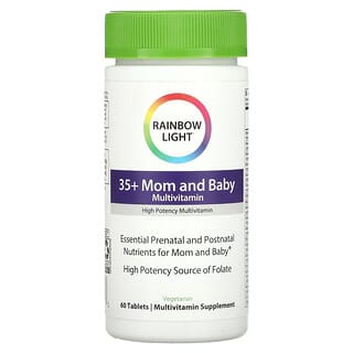Rainbow Light, 임신 전후 종합비타민, 35+ 엄마 & 아기, 60정