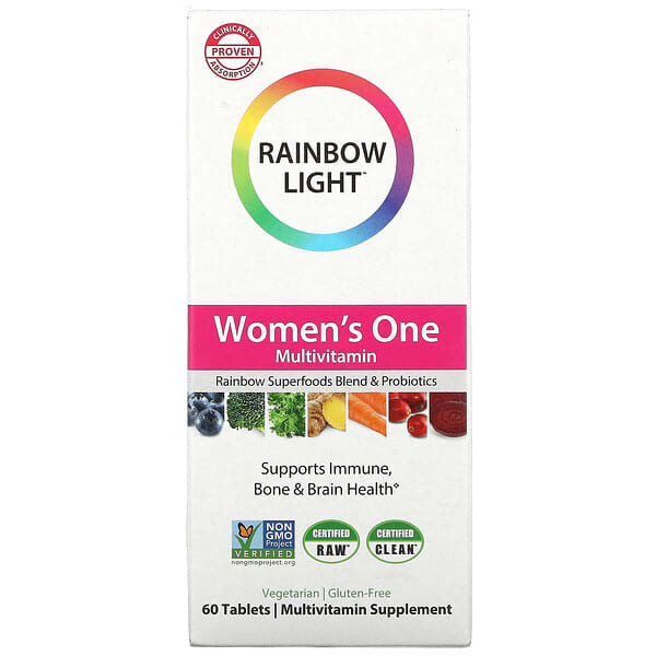 Rainbow Light, Suplemento multivitamínico para mujeres, 60 comprimidos