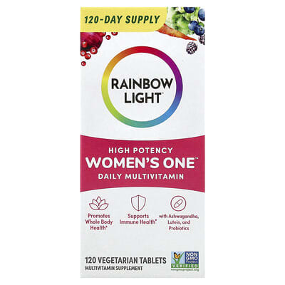 Rainbow Light, Women's One™ Daily Multivitamin, High Potency, 120 Vegetarian Tablets