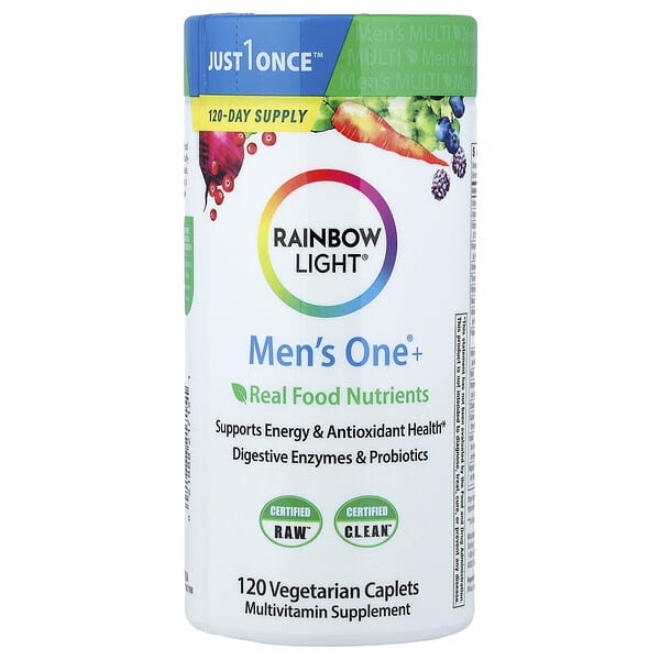 Men's One®+, Real Food Nutrients, 120 Vegetarian Caplets
