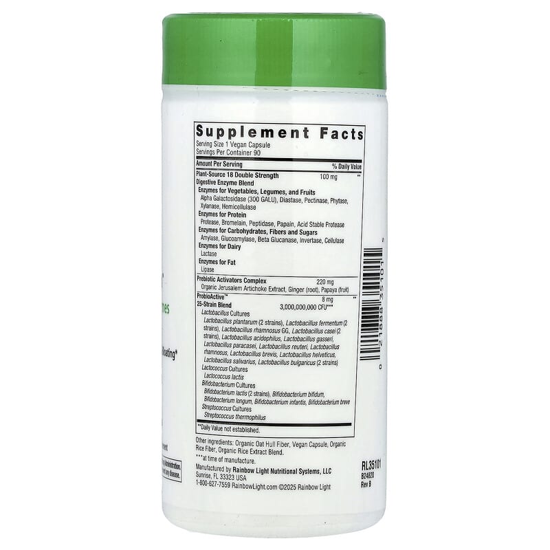 All-Zyme™, Plant Source Enzymes +Probiotics, 90 Vegan Capsules