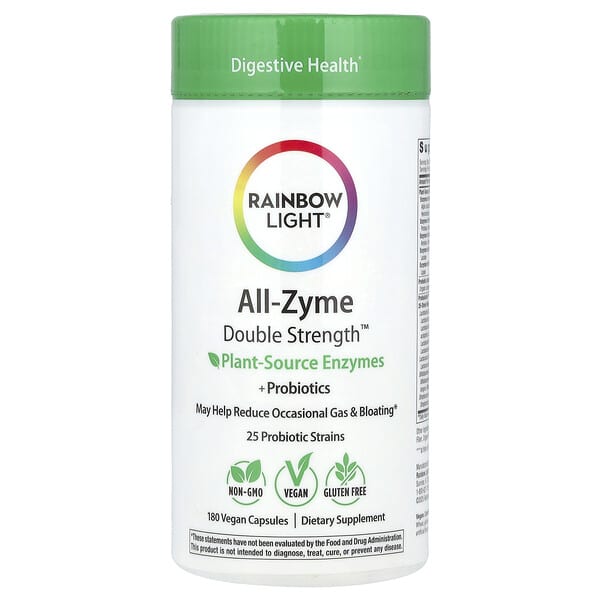 Rainbow Light All-Zyme™, 180 Vegan Capsules