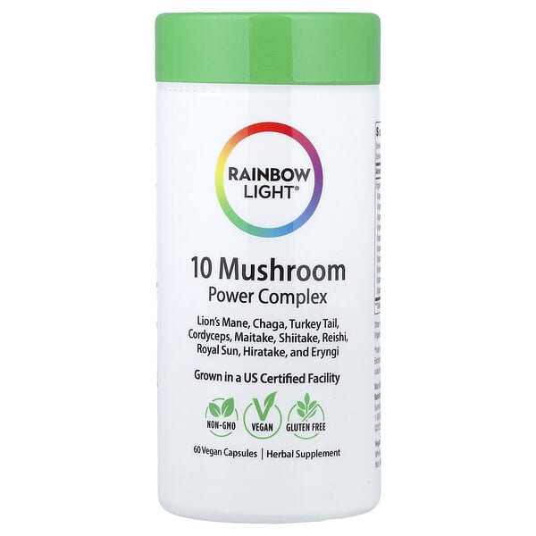 Rainbow Light, 10 Mushroom Power Complex, 60 Vegan Capsules