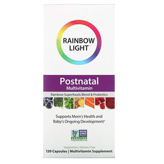 Rainbow Light (رينبو لايت)‏, متعدد الفيتامينات بعد الولادة، 120 كبسولة