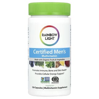 Rainbow Light, Multivitamines certifiées pour hommes, 120 capsules