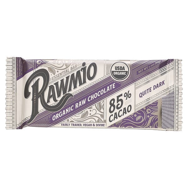 Rawmio, Essential Bar, Organic Raw Chocolate, 85% Cacao, Quite Dark, 1.1 oz (30 g)